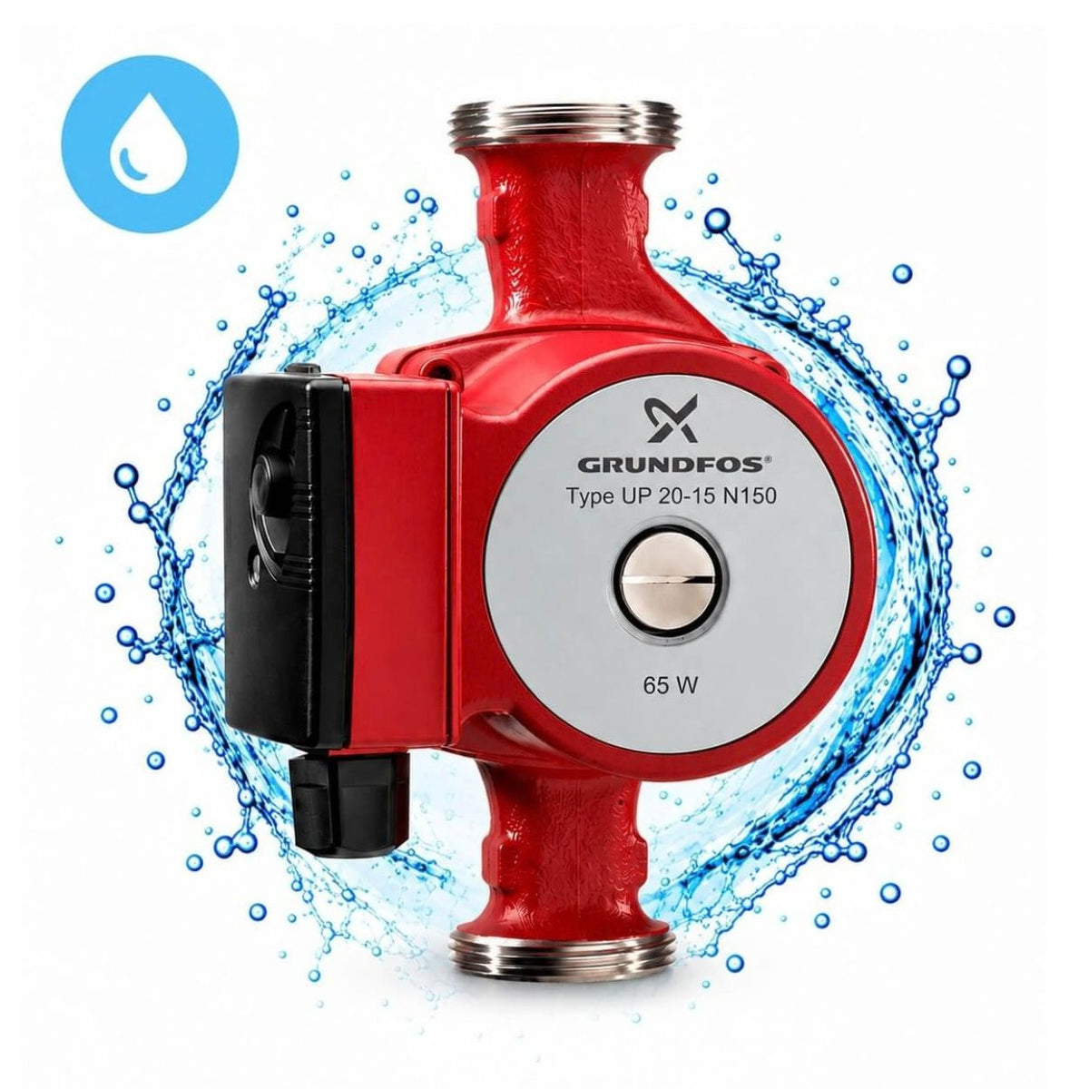 Grundfos UP 20-15 N 150 Zirkulationspumpe 59641500 Trinkwasser 1x230V P26/24