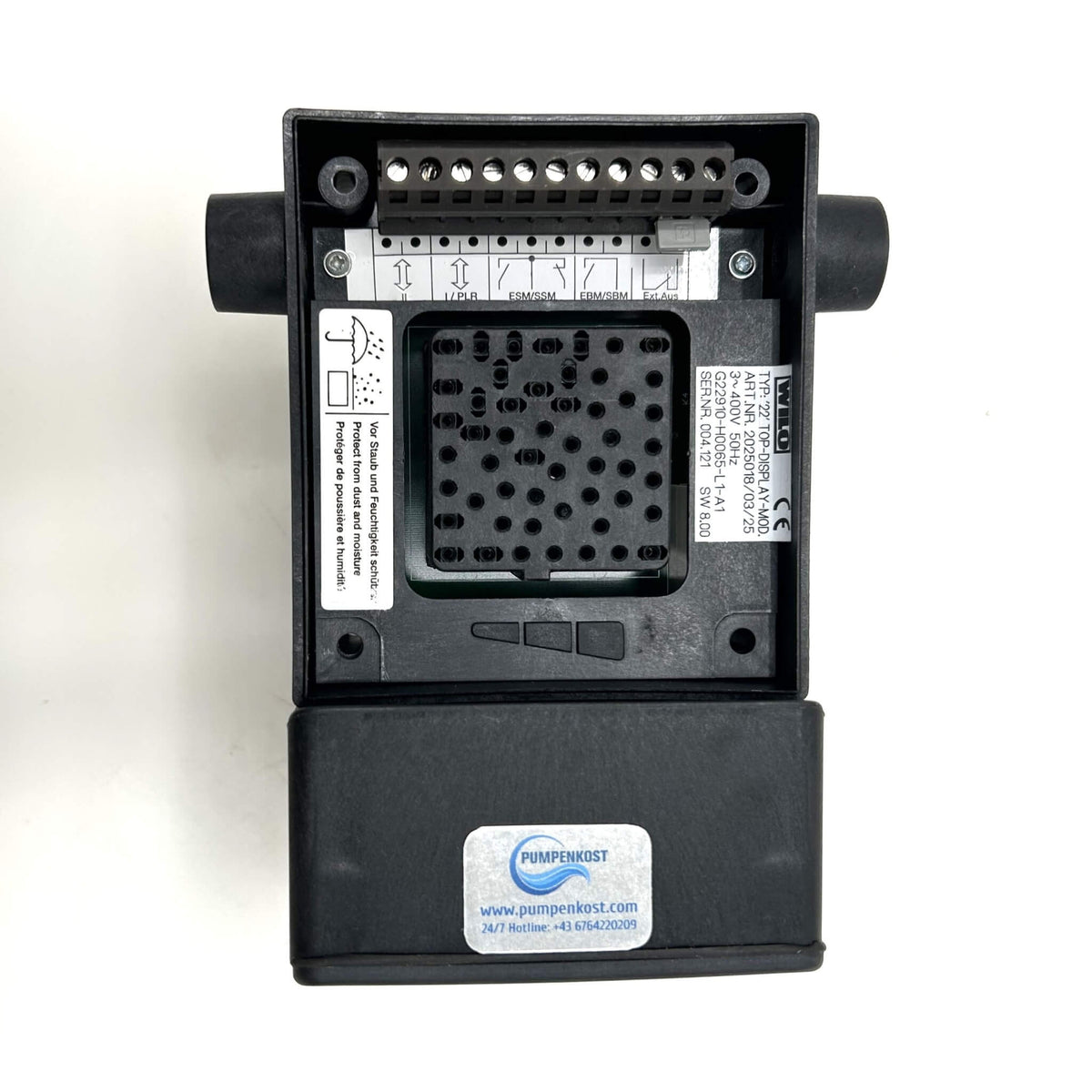 Wilo Display-Modul Typ 22 – 3×400 V – für TOP-S / TOP-SD / TOP-SV / TOP-ZV S11/30