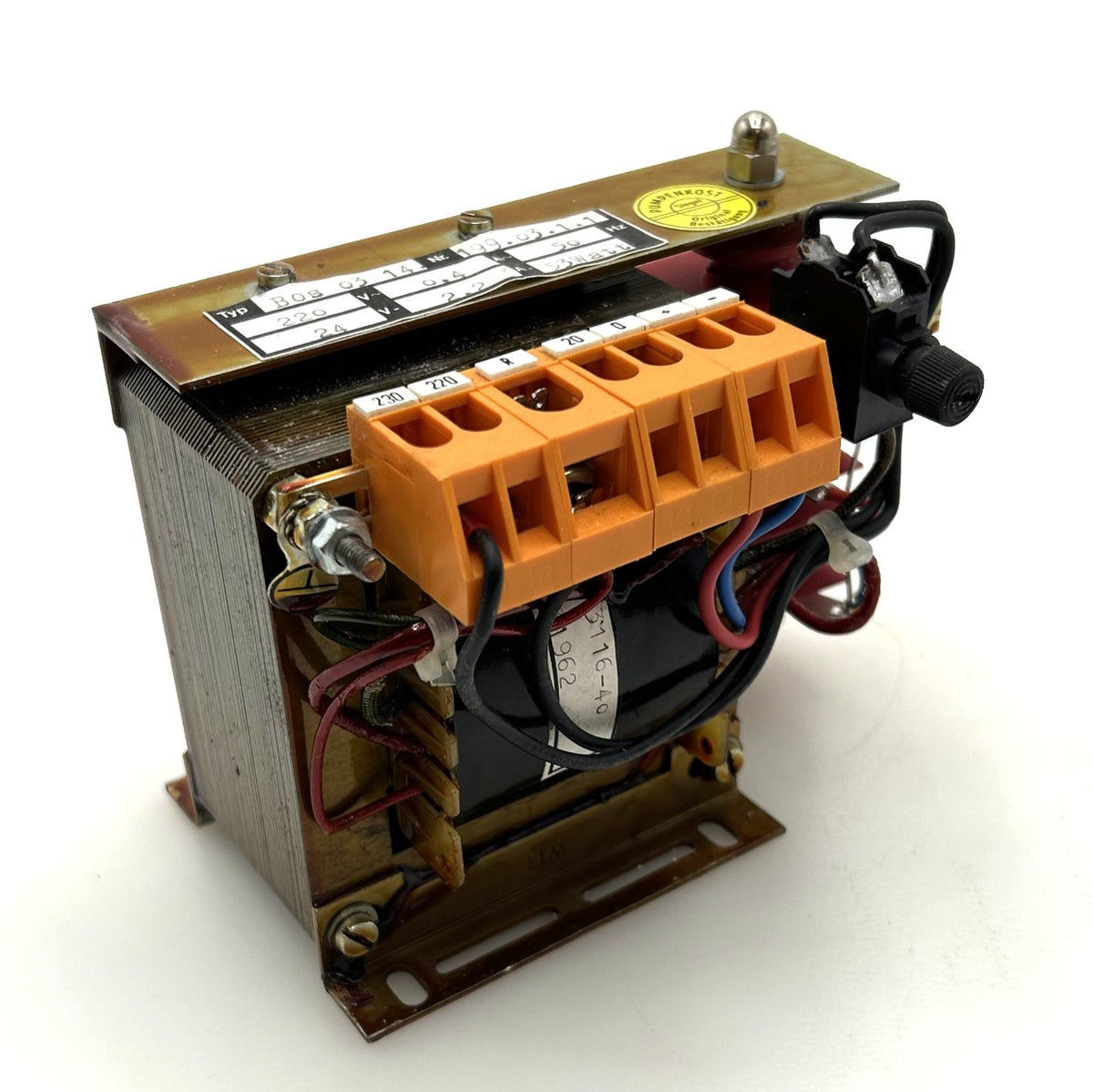 Transformator Trafo Bos 03 14 pri 220 V sec 24 V DC 53 W T10/252