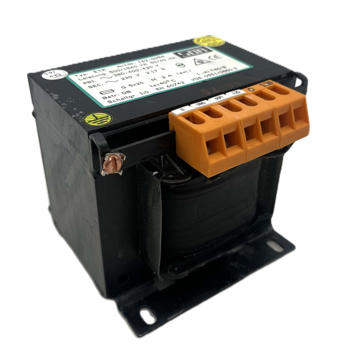 SBA Transformator ETK 380-420V 230V 400VA Industrie Trafo Sicherheitstrenntrafo T9/132