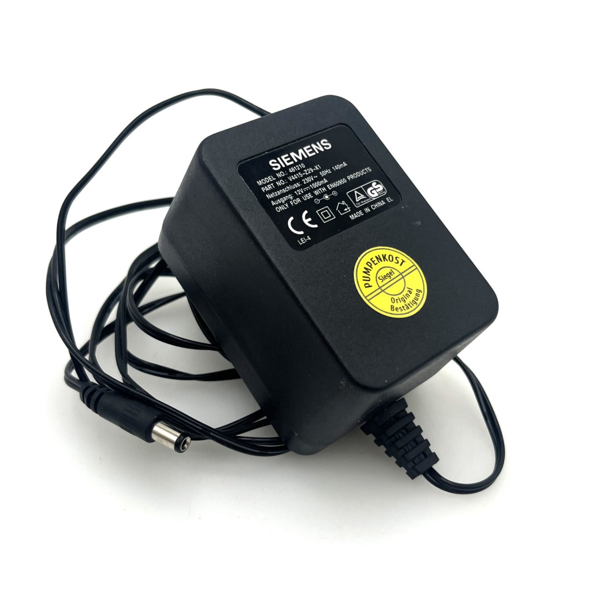 Netzteil Siemens 481210 input 230 V 140 mA output 12 V 1000mA Adapter T9/1092