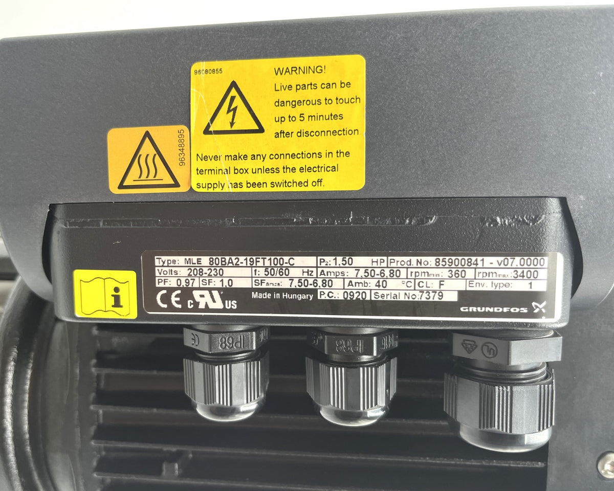 Grundfos CRNE 1-12 A-CA-GI-E-HQQE Druckerhöhungspumpe 1x230 V P15/283