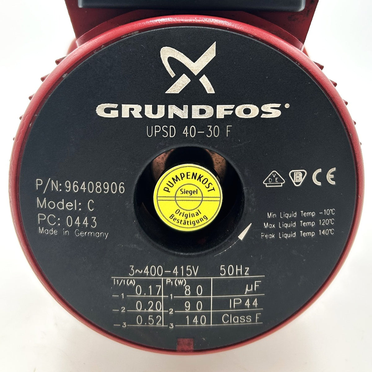 Grundfos UPSD 40-30 F Heizungspumpe 3x400V Pumpenkopf UPS 40-30 F Umwälzpumpe P19/20