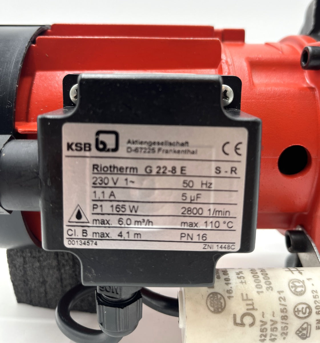 KSB Riotherm G 22-8 E Trockenläuferpumpe 1x230V Heizungspumpe P14/1022