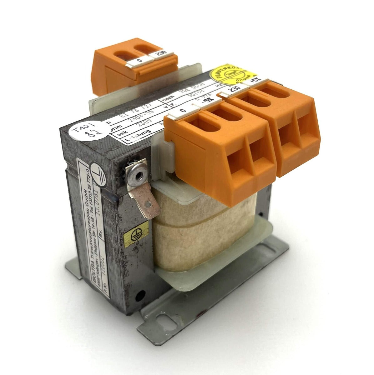 Isoltra Typ EI 78/27 Transformator Steuertrafo 230V - 230V 63VA Trafo T10/82