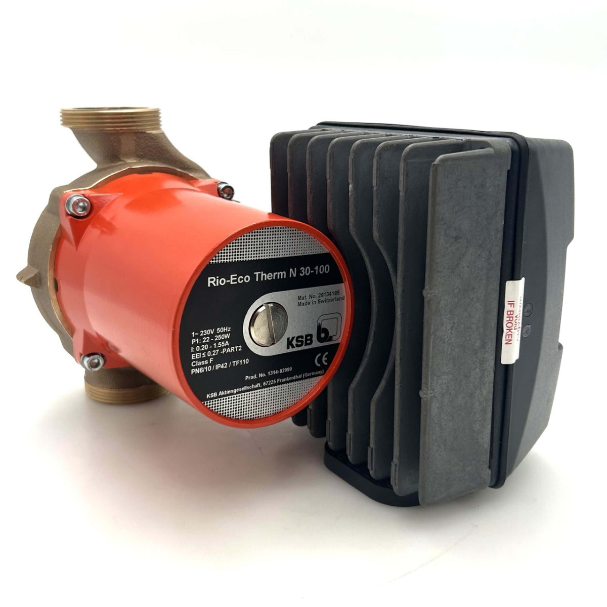 KSB Rio-Eco Therm N 30-100 Zirkulationspumpe Trinkwasser 230V 180mm Umwälzpumpe P14/576