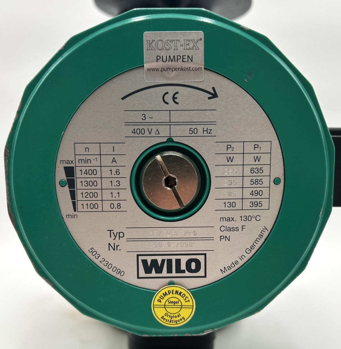 Wilo P65/125r Heizungspumpe 3x400V PN 6 Umwälzpumpe 340mm P21/35