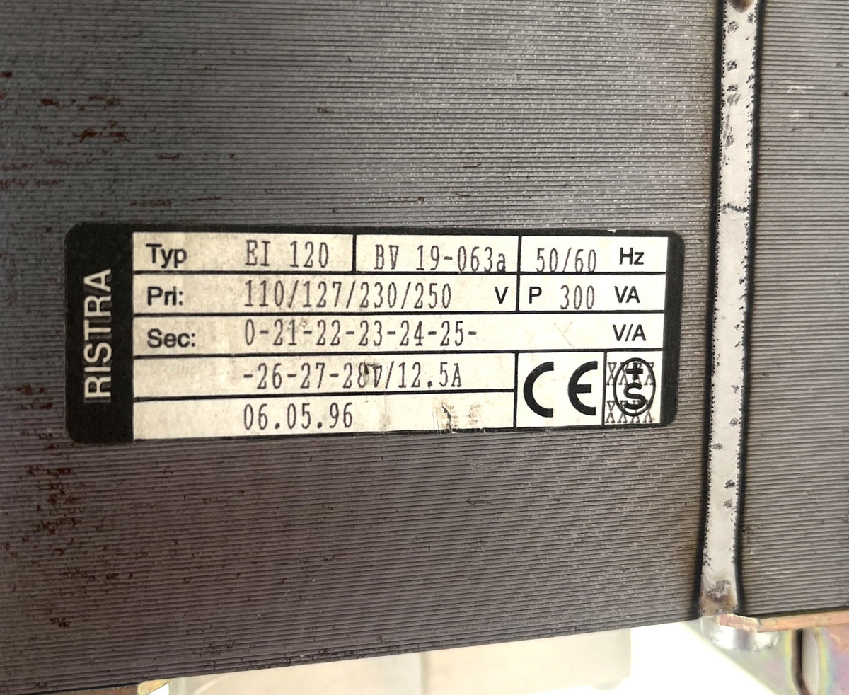 Ristra EI 120 BV 19-063a Transformator 110-250V → 21-28V 300VA Zweikammertrafo T9/254