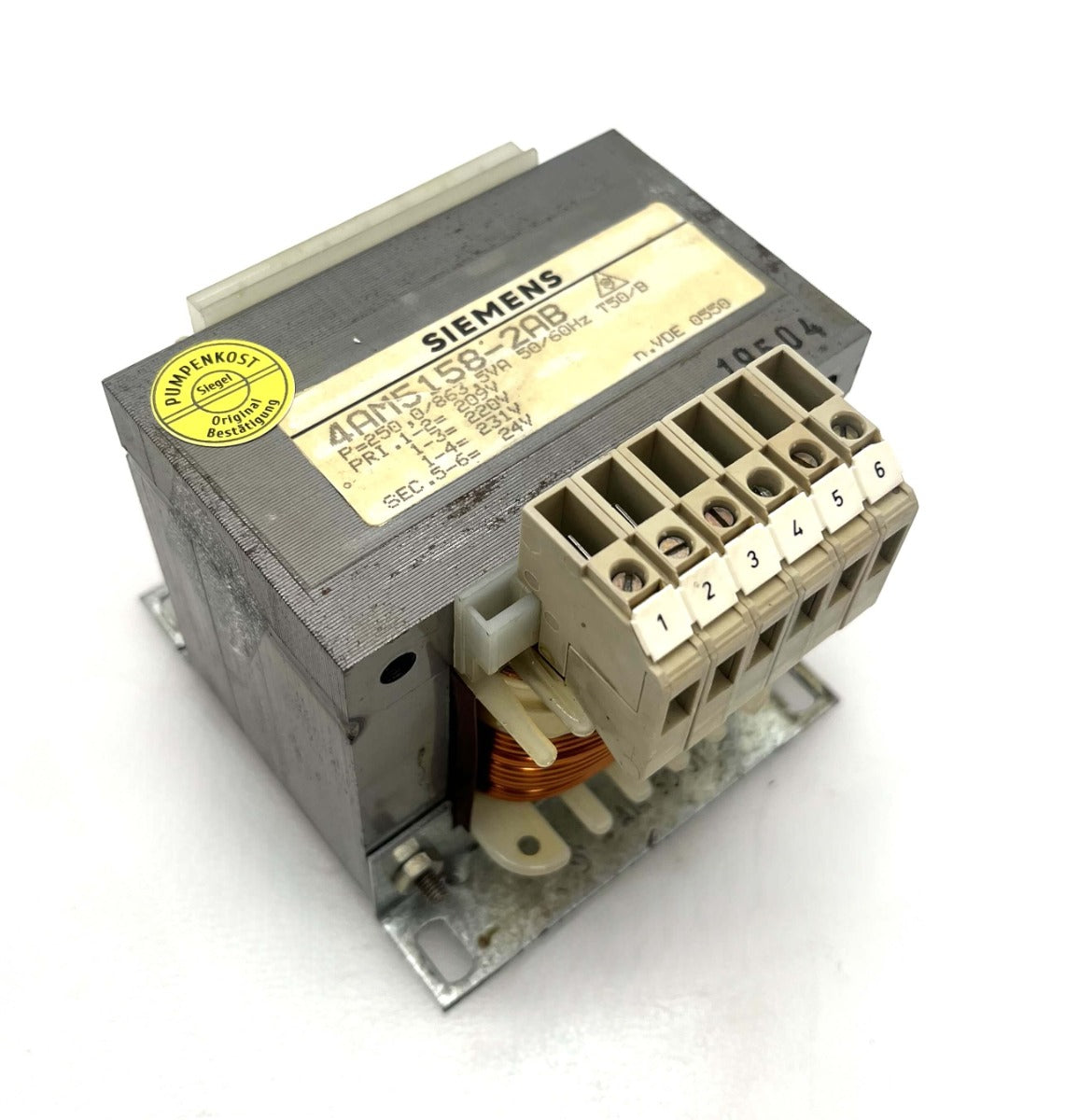 Siemens 4AM5158-2AB Transformator 209-231V auf 24V 250VA Trafo T9/282