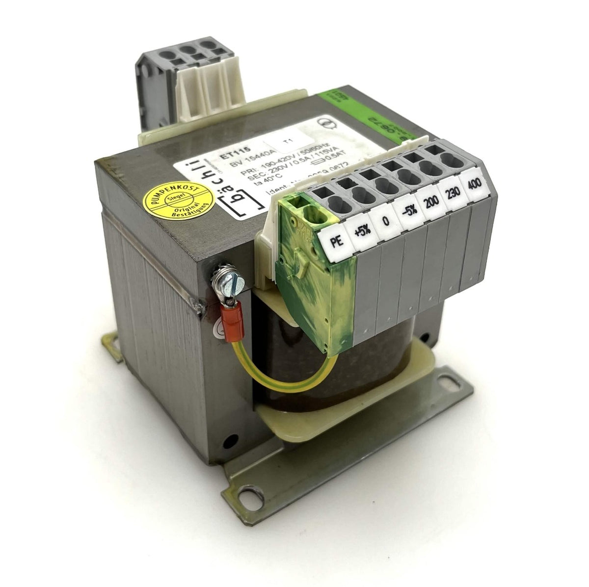 Bächli Trafo BV15440A Pri 190-420V sek 230 V 115 VA Transformator T9/229