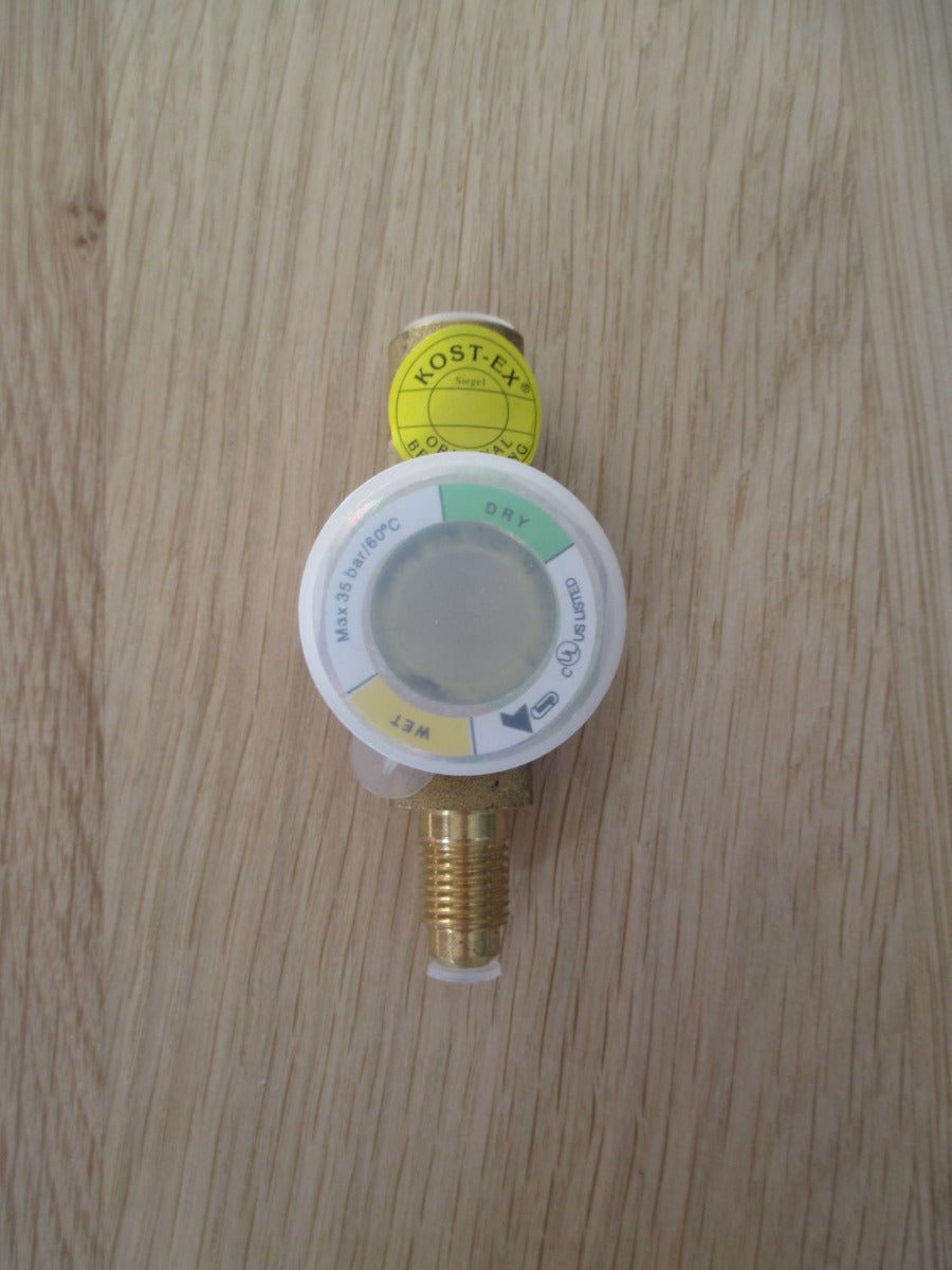 Schauglas DN 6 mit Feuchtigkeitsanzeiger 1/8 Zoll max. 35 bar Bördel K17/423