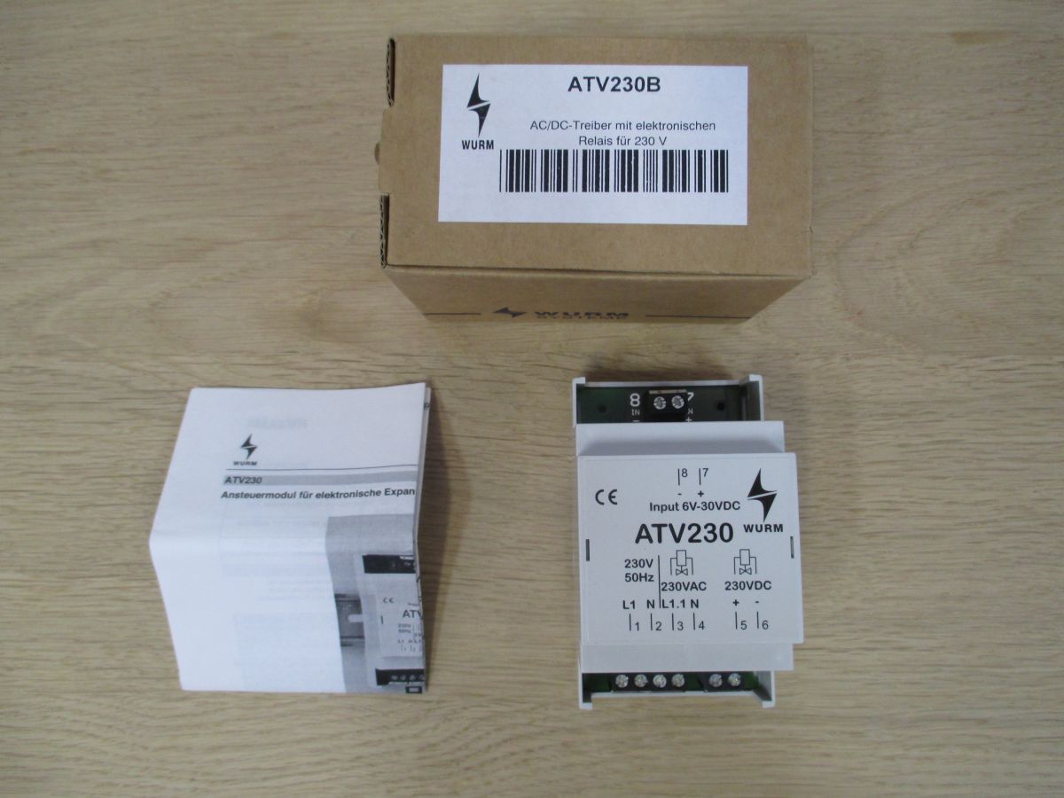 Wurm AC/DC Treiber ATV230B mit elektronischen Relais für 230 V K17/562