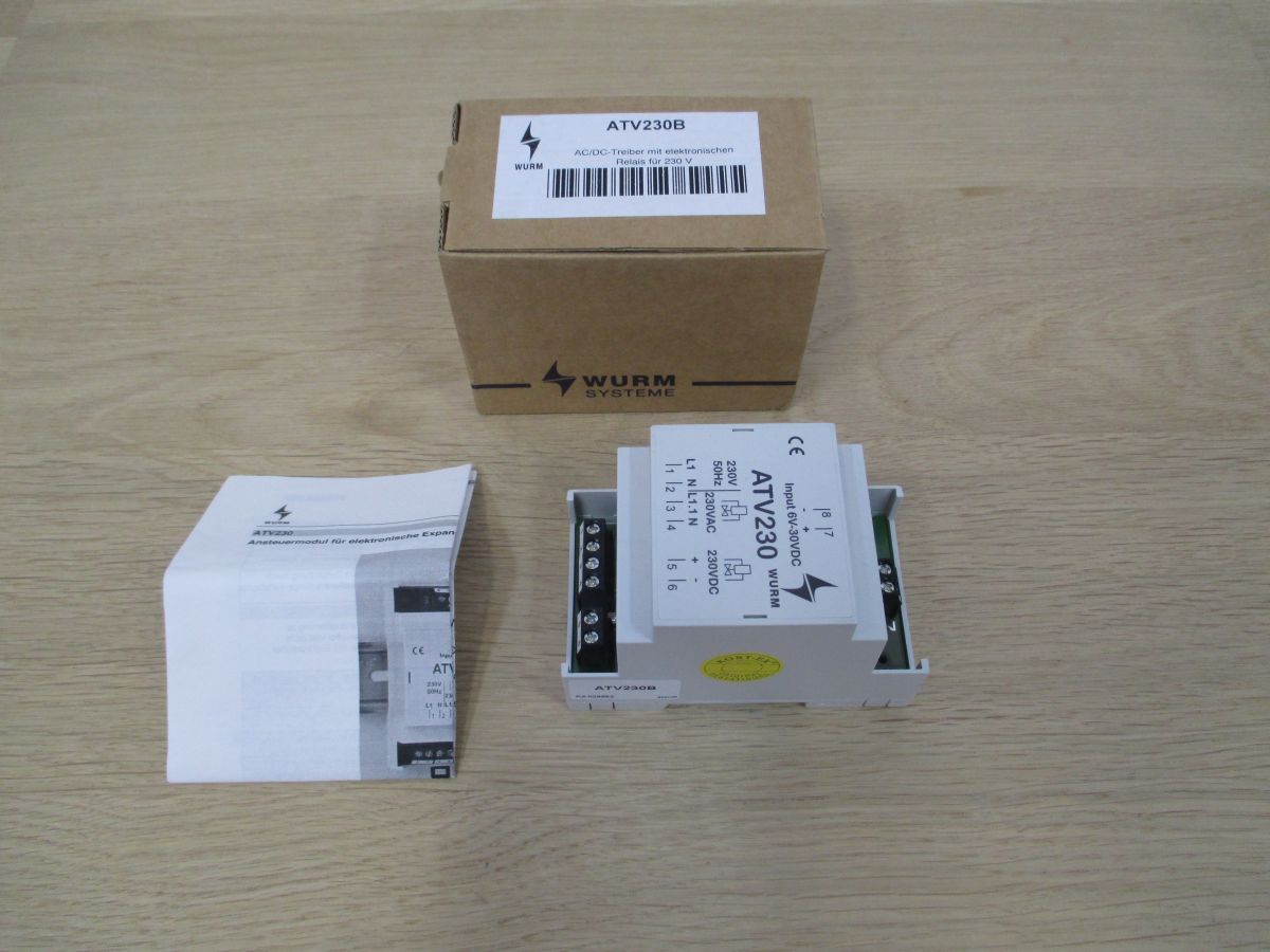 Wurm AC/DC Treiber ATV230B mit elektronischen Relais für 230 V K17/562