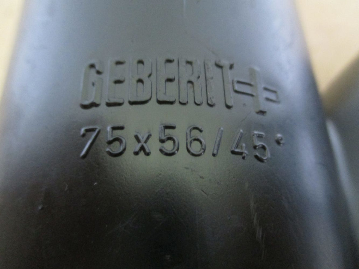 Geberit PE Schweiß Abzweiger 75 x 56 45 Grad Abfluss Rohr K17/910