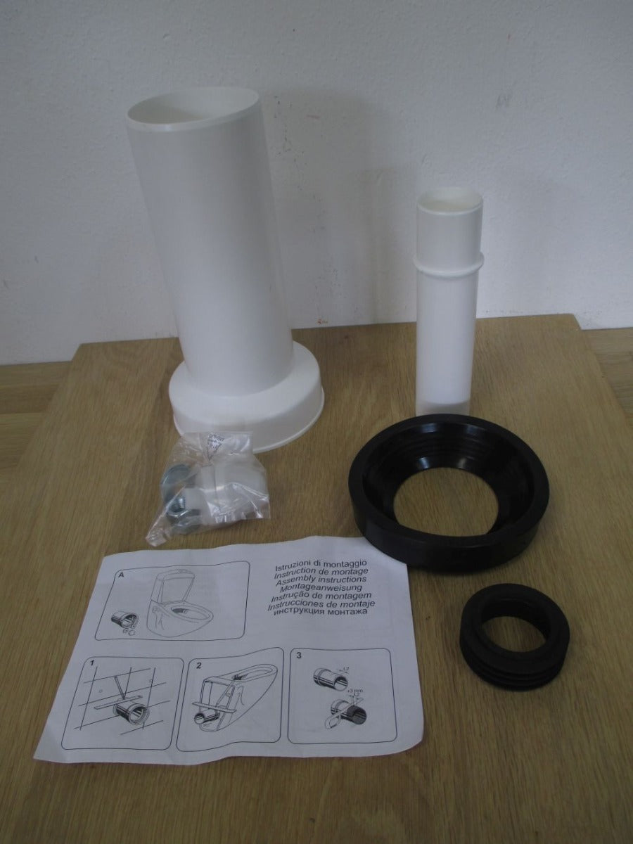WC Anschluss Garnitur Durchm. 90 mm Toiletten Anschluss PUMPENKOST K17/982