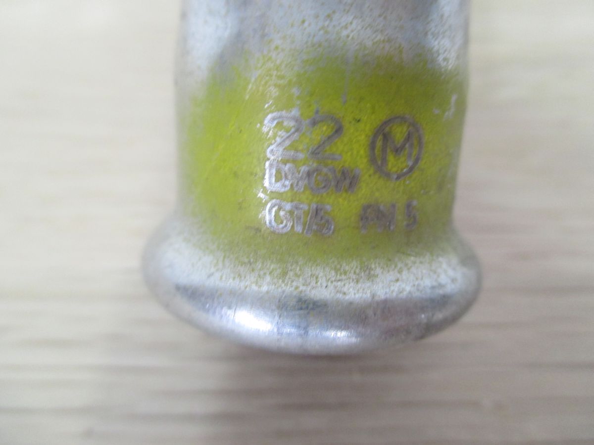 Bogen Edelstahl 22mm 90° 2 Muffen DVGW GT/5 PN5 Gasfitting Gelb KOST-EX K18/241