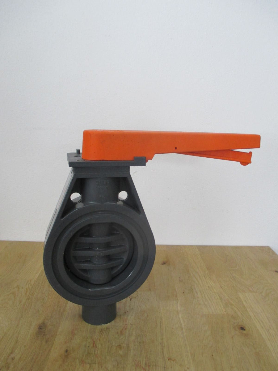 Stübbe K210 Absperrklappe DN 125 PN 10 Absperrhahn manuell PVC EPDM K18/332