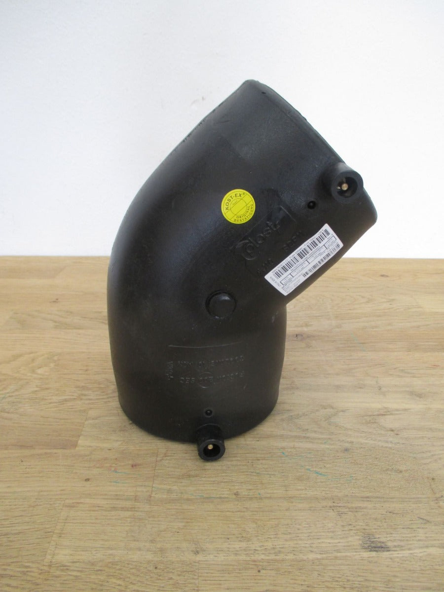 PLASTITALIA Elektroschweißbogen 45° Übergangsbogen aus PE/Messing mit IG K18/522