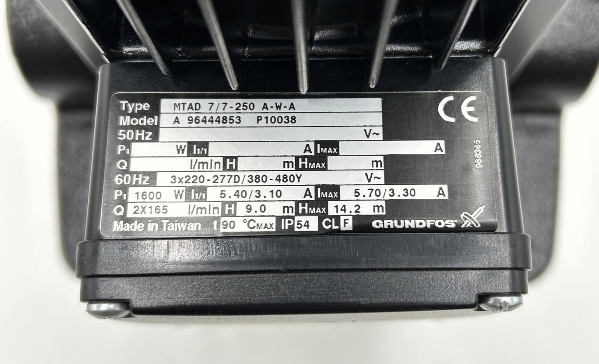 Grundfos MTAD 7/7-250 W-W-A 1600W 3x400V Tank- Kühlmittelpumpe P12/194