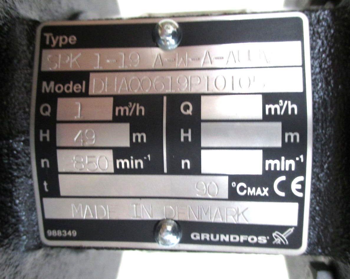Grundfos SPK 1 - 19 A-W-A-AUUV Tauchpumpe 1 x 230 V Tankpumpe P10/308