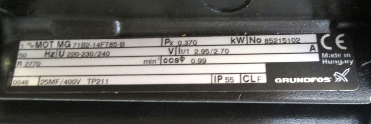 Grundfos SPK 1 - 19 A-W-A-AUUV Tauchpumpe 1 x 230 V Tankpumpe P10/308