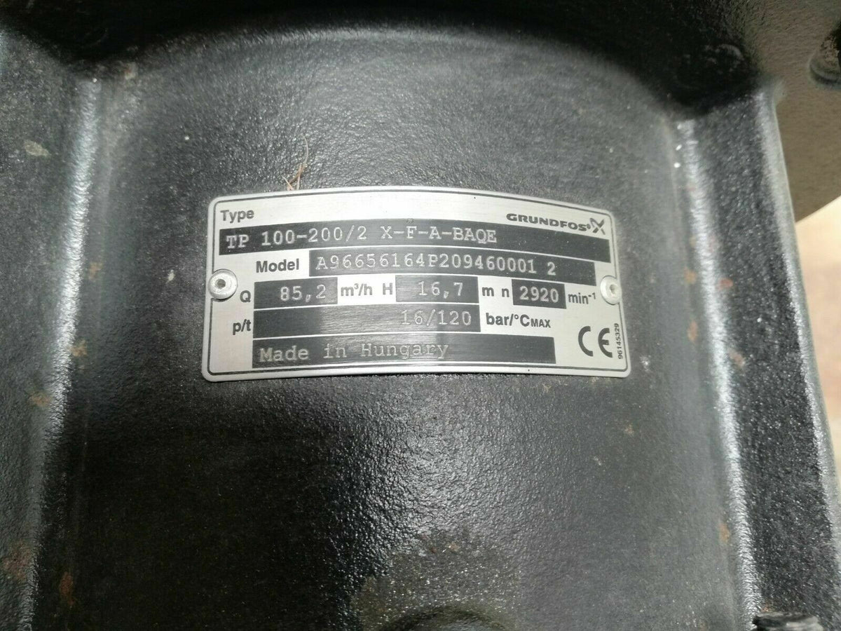 Grundfos TP 100-200/2 X-F-A-BAQE Trockenläuferpumpe P20/61