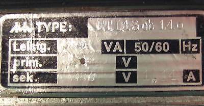 Transformator Trafo 220 V sec 220 V 1,14 A 250 VA   T10/224