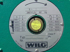 Wilo P 50/250 r Heizungspumpe 3x380V 440mm  P8/652