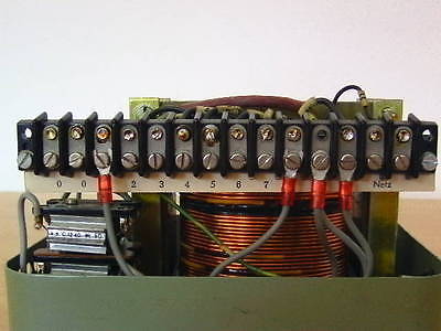Transformator Trafo Dominit E1 42/2,6  pri 220 V sec  42 V 8 Stufen 170 VA 2,6 A   T9/527