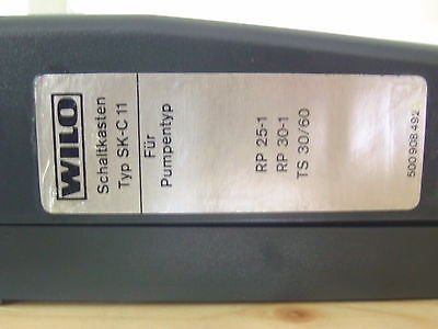 Wilo Schaltkasten Pumpe  SK-C11  RP 25-1  RP 30-1   TS 30/60 Bestnr.:S8/25