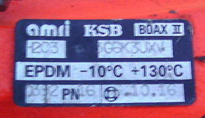 Butterfly Ventil KSB amri BOAX II DN 25 H203 3G6K3JXV EPDM Absperrventil Hahn S13/39