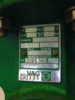 Vag Ventil DN 65 Hahn 291131 DN 65 Drosselklappe Getriebeventil S13/40