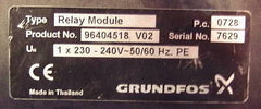 Grundfos Relay Modul 1x230 V UPS UPSD 200  S11/117