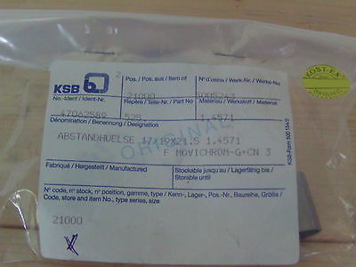 KSB Abstandhülse 17/19 x 21,5  1.4571 F MOVICHROM-G+CN 3  S13/84