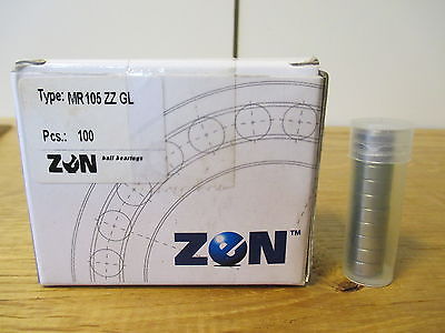 Kugellager MR 105 ZZ GL Lager ZEN  Menge:10 Stück  S13/219