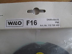 Wilo Passstück Zwischenring Ring F16 DN 80x80x10 PN6  Nr. 110 788 099 S13/276