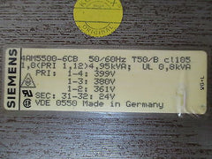 Transformator  Siemens 4AM5500-6CB  Trafo  pri. 361/380/399 V  sek. 24 V  800 VA  T9/812