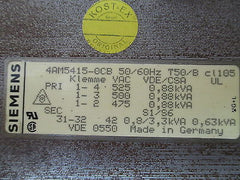 Siemens 4AM5415-0CB  Trafo  pri. 475/500/525 V  sek. 42 V  630 VA  T9/811