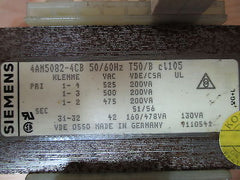 Transformator  4AM5082-4CB  Trafo  pri.475/500/525 V  sek.42 V  130 VA  T9/809
