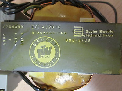 Basler Electric Trafo 87x9390 EC A92816 pri.230 V sec. 42 V und 9,4 V  T13/7