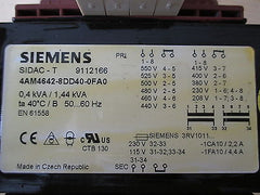 Siemens SIDAC - T 4AM4642-8DD40-0FA0  Trafo  pri.550-208 V  sek.230/115 V  T9/856
