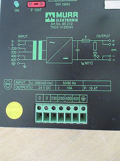Murr Transformator  TNGS 10-230/24  Trafo  pri.230/240 V  sek.24 V DC  T9/995
