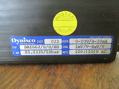 Druckanzeigegerät 0-100 Bar Dynisco DAI 662/0/0/HH KOST-EX S14/133