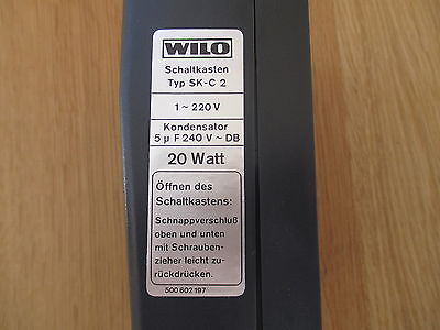 Wilo Schaltkasten SK-C 2 Pumpensteuerung 1 x 220V 20 W  Pumpe KOST-EX S13/327