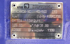 KSB ETACHROM-NC 40-160  3x400V 4 kW Kreiselpumpe P10/205