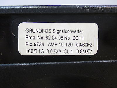 Grundfos Signalconverter Stromwandler für CU3  V02   Pr.nr. 62.04.98   S15/127