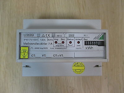 Gossen U3689 Messwandlerzähler/1A   S15/83