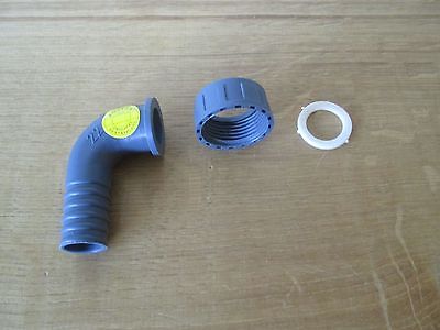 PVC Schlauch Winkel mit Schlauchtülle 1 Zoll  x 22  mit Dichtung   S13/342