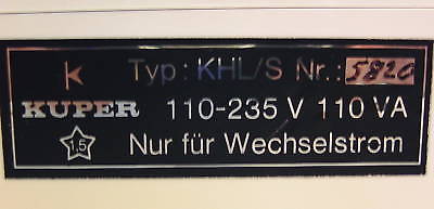Kuper KHL/S pri 110-235 V sek 143 158 173 188 205 220 V 110VA Trafo Schuko  T10/115