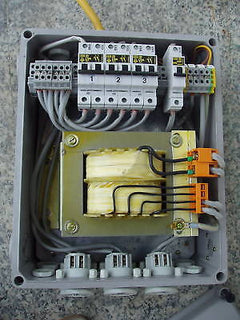 Transformator Trenntrafo Trafo 230 V sek 42 V 1 kVA     T9/80